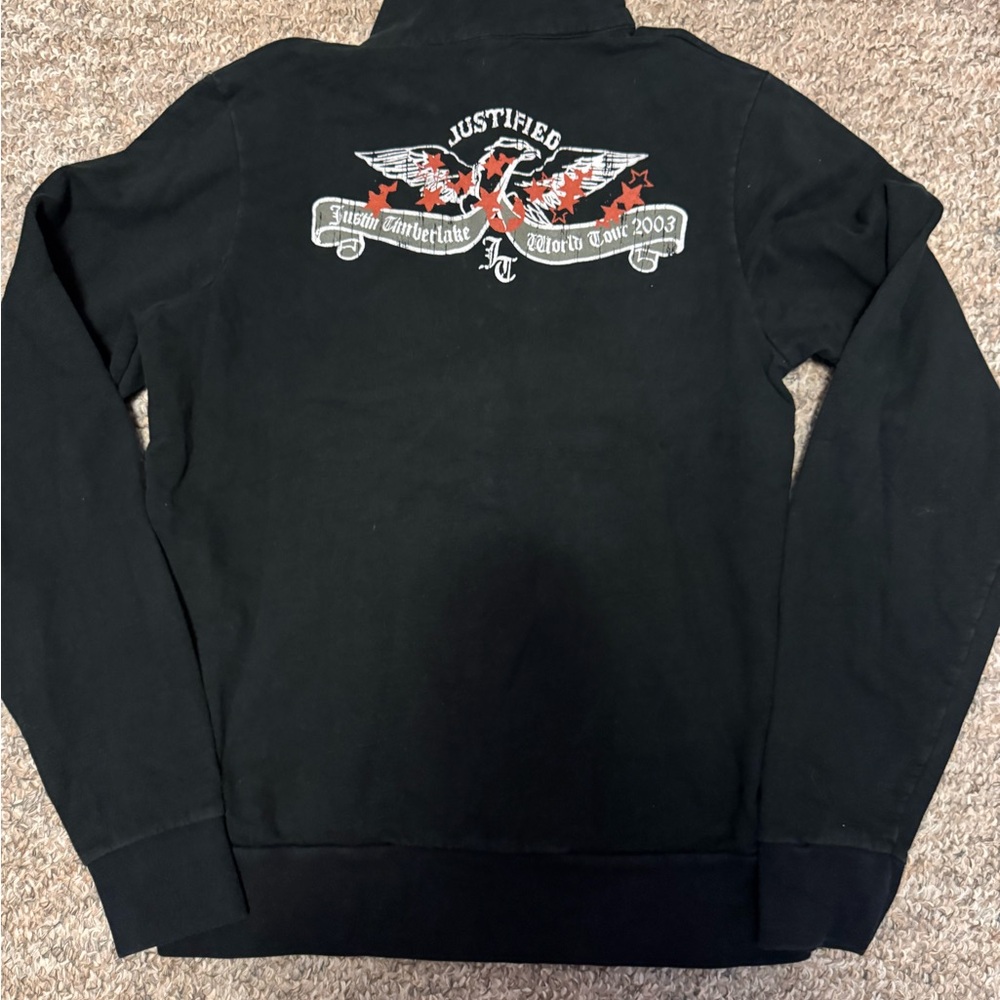 Justin Timberlake Justified 2003 tour zip up jacket
